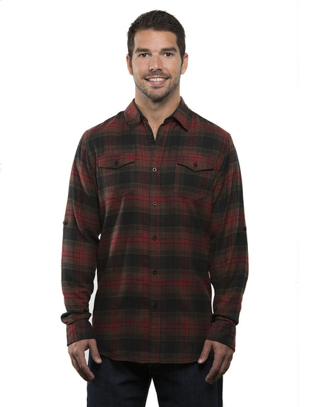 Burnside Men's Plaid Flannel Shirt Burnside