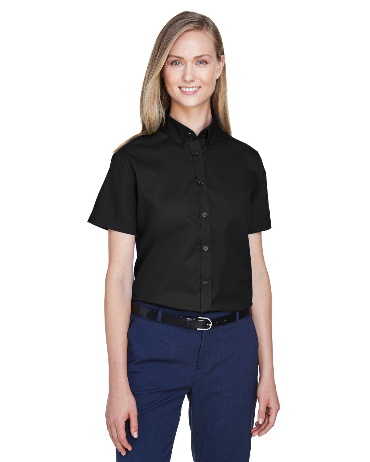 CORE365 Ladies' Optimum Short-Sleeve Twill Shirt CORE365