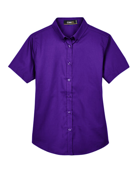 CORE365 Ladies' Optimum Short-Sleeve Twill Shirt CORE365