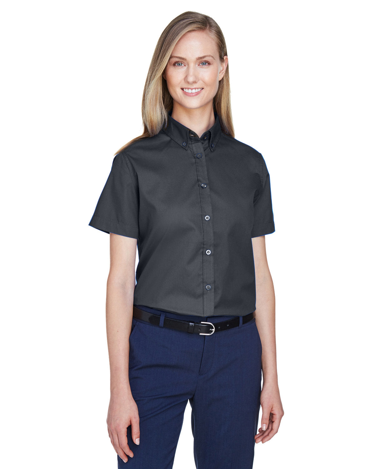 CORE365 Ladies' Optimum Short-Sleeve Twill Shirt CORE365