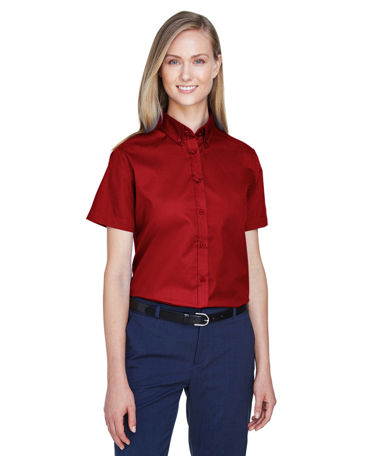CORE365 Ladies' Optimum Short-Sleeve Twill Shirt CORE365
