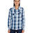 Burnside Ladies' Long-Sleeve Plaid Pattern Woven Shirt Burnside