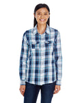 Burnside Ladies' Long-Sleeve Plaid Pattern Woven Shirt Burnside