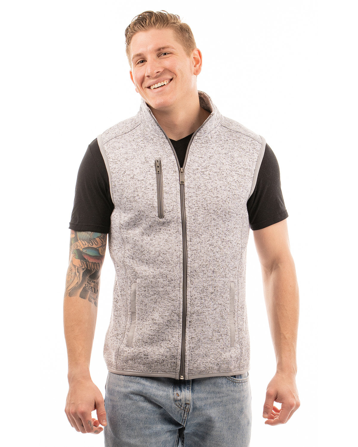 Burnside Men's Sweater Knit Vest Mens Apparel Jackets & Vests