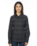 Burnside Ladies' Long-Sleeve Plaid Pattern Woven Shirt Burnside
