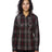 Burnside Ladies' Long-Sleeve Plaid Pattern Woven Shirt Burnside