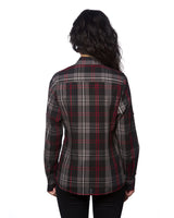 Burnside Ladies' Long-Sleeve Plaid Pattern Woven Shirt Burnside