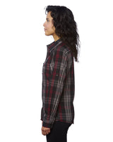 Burnside Ladies' Long-Sleeve Plaid Pattern Woven Shirt Burnside