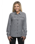 Burnside Ladies' Solid Flannel Shirt Burnside