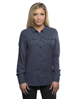 Burnside Ladies' Solid Flannel Shirt Burnside
