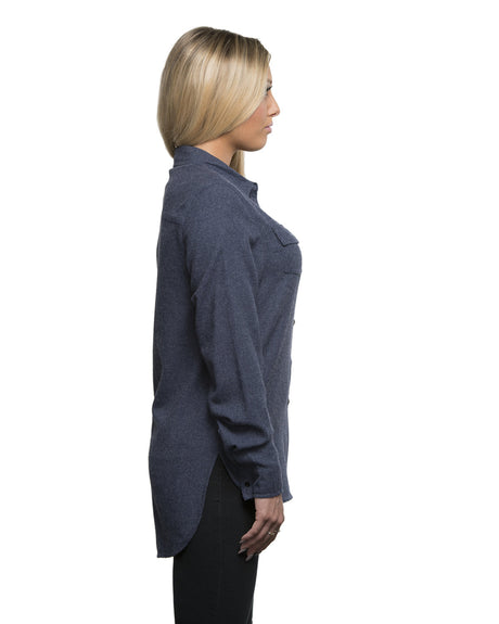Burnside Ladies' Solid Flannel Shirt Burnside