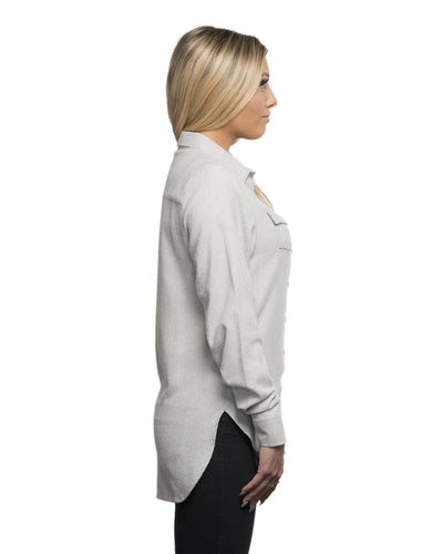 Burnside Ladies' Solid Flannel Shirt