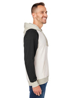 J America Unisex Vintage Tricolor Hooded Sweatshirt J. America