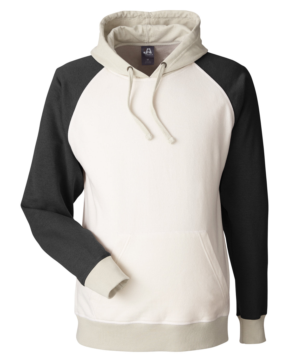 J America Unisex Vintage Tricolor Hooded Sweatshirt J. America