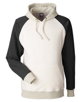J America Unisex Vintage Tricolor Hooded Sweatshirt J. America