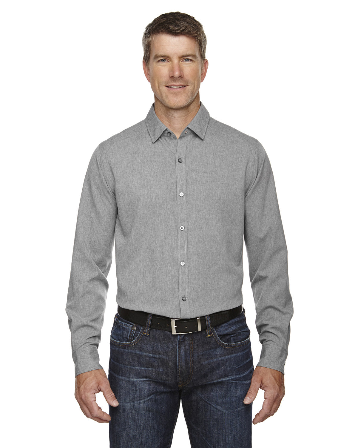 North End Men's Mélange Performance Shirt North End