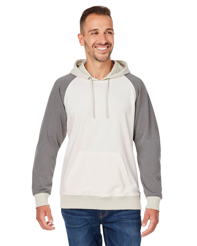 J America Unisex Vintage Tricolor Hooded Sweatshirt