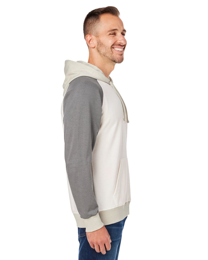 J America Unisex Vintage Tricolor Hooded Sweatshirt