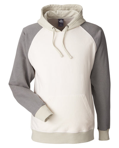J America Unisex Vintage Tricolor Hooded Sweatshirt