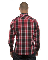 Burnside Men's Long-Sleeve Western Plaid Shirt Burnside