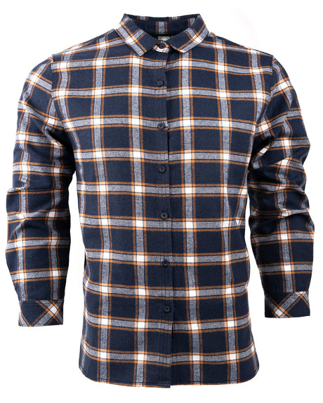 Burnside Ladies' Yarn-Dyed Long Sleeve Plaid Flannel Shirt Burnside