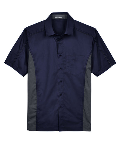North End Men's Fuse Colorblock Twill Shirt