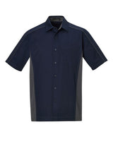 North End Men's Fuse Colorblock Twill Shirt North End