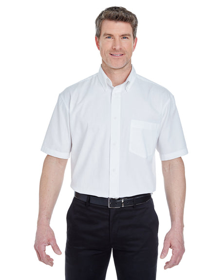 UltraClub Adult Short-Sleeve Whisper Twill UltraClub