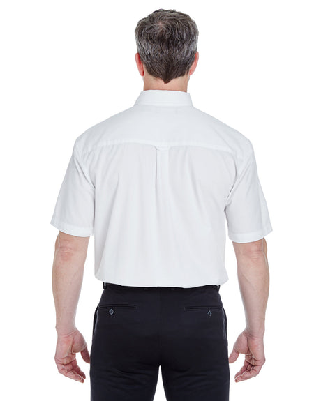 UltraClub Adult Short-Sleeve Whisper Twill UltraClub