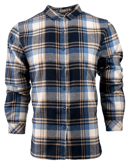Burnside Ladies' Yarn-Dyed Long Sleeve Plaid Flannel Shirt Burnside