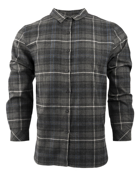 Burnside Ladies' Yarn-Dyed Long Sleeve Plaid Flannel Shirt Burnside