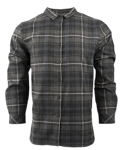 Burnside Ladies' Yarn-Dyed Long Sleeve Plaid Flannel Shirt