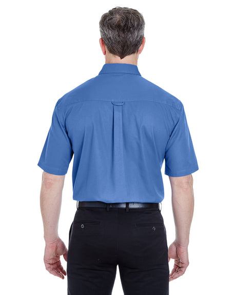 UltraClub Adult Short-Sleeve Whisper Twill UltraClub