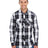 Burnside Men's Long-Sleeve Plaid Pattern Woven Shirt Burnside