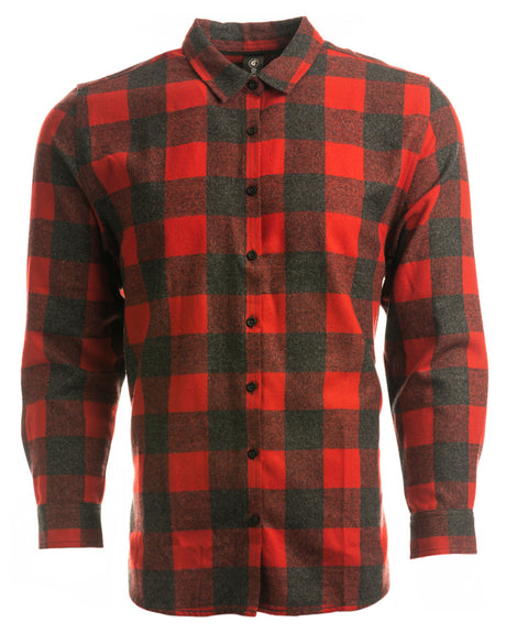 Burnside Ladies' Yarn-Dyed Long Sleeve Plaid Flannel Shirt Burnside