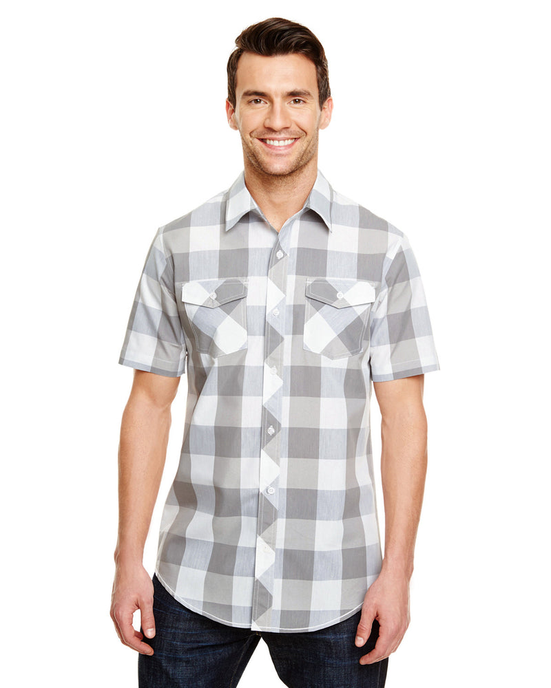 Burnside Mens Buffalo Plaid Woven Shirt