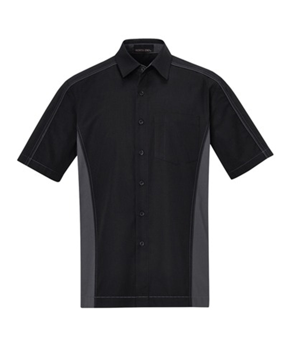 North End Men's Fuse Colorblock Twill Shirt North End