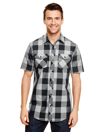 Burnside Mens Buffalo Plaid Woven Shirt