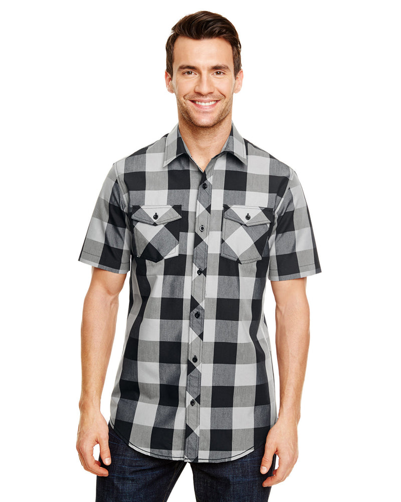 Burnside Mens Buffalo Plaid Woven Shirt