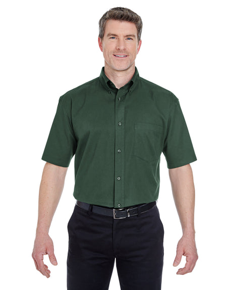 UltraClub Adult Short-Sleeve Whisper Twill UltraClub