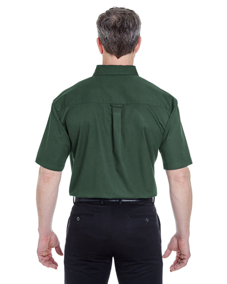 UltraClub Adult Short-Sleeve Whisper Twill UltraClub