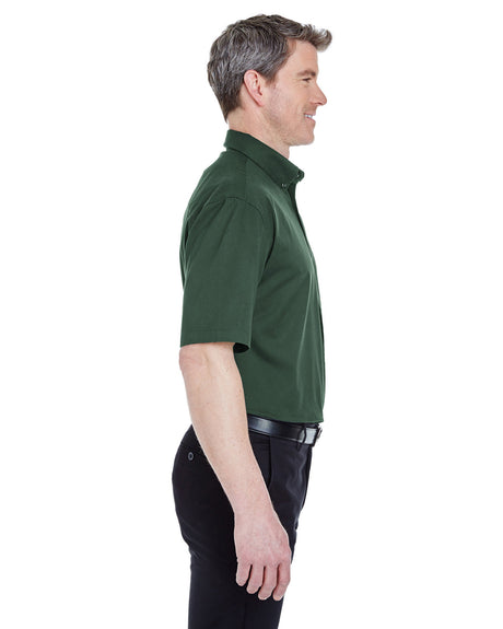 UltraClub Adult Short-Sleeve Whisper Twill UltraClub