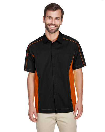 North End Men's Fuse Colorblock Twill Shirt