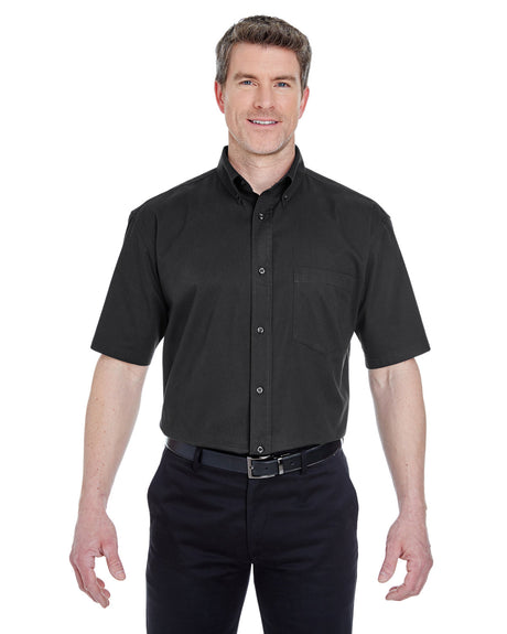 UltraClub Adult Short-Sleeve Whisper Twill UltraClub