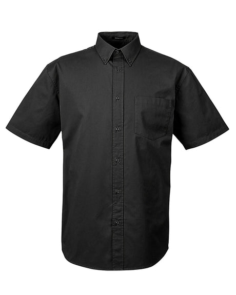 UltraClub Adult Short-Sleeve Whisper Twill UltraClub