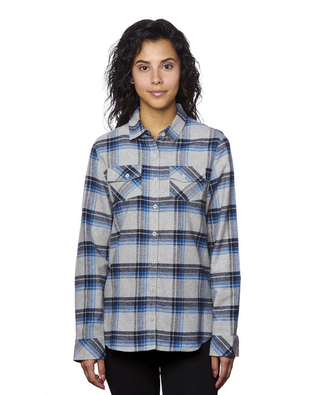 Burnside Women's Yarn-Dyed Long Sleeve Flannel Shirt Burnside