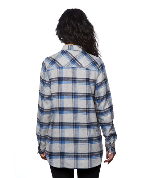 Burnside Women's Yarn-Dyed Long Sleeve Flannel Shirt Burnside