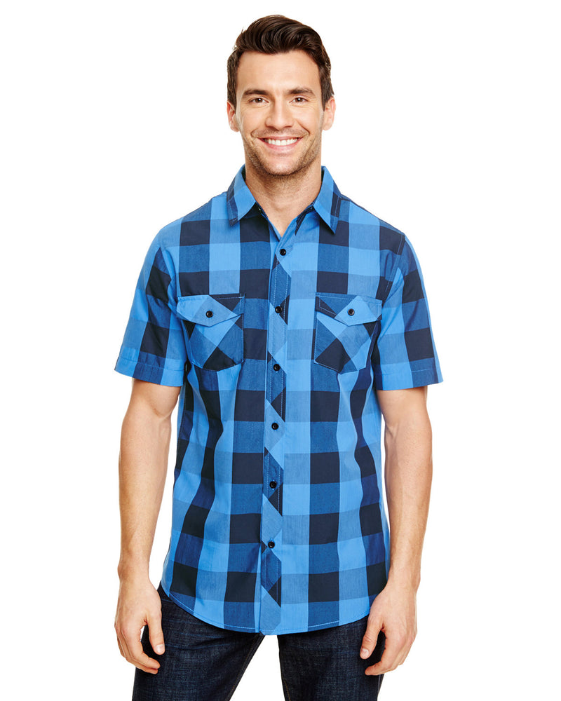 Burnside Mens Buffalo Plaid Woven Shirt