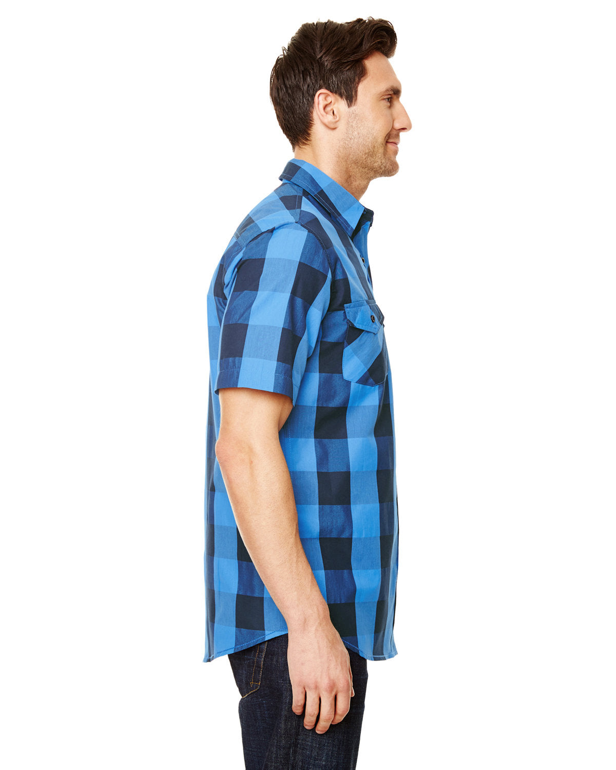 Burnside Mens Buffalo Plaid Woven Shirt Burnside