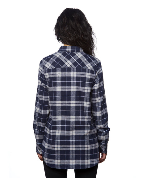 Burnside Women's Yarn-Dyed Long Sleeve Flannel Shirt Burnside